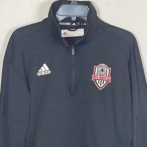 Like New Adidas Team Issue 1/4 Zip Climalite /Century Soccer Logo Size Medium